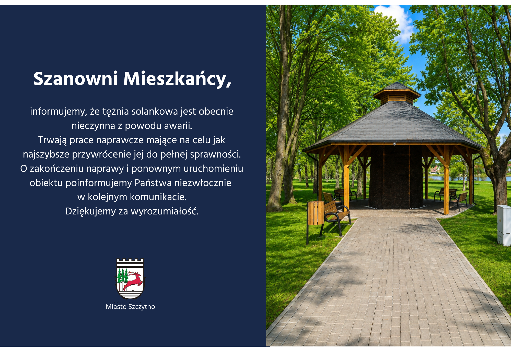 tężnia komunikat
