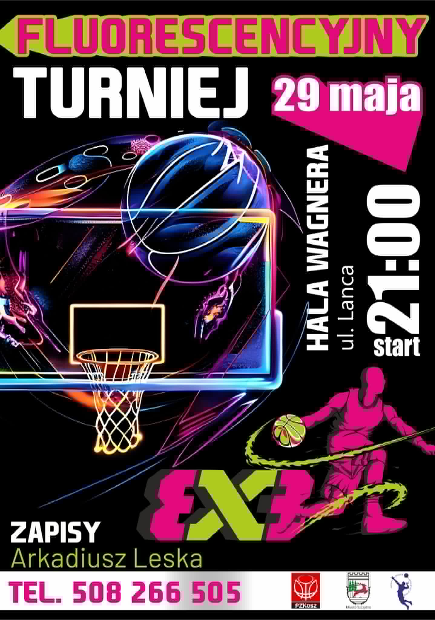 Turniej basketball plakat 